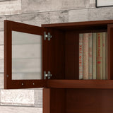 Somerset Desk Hutch, Attachment with Shelves and Cabinets for Home Office