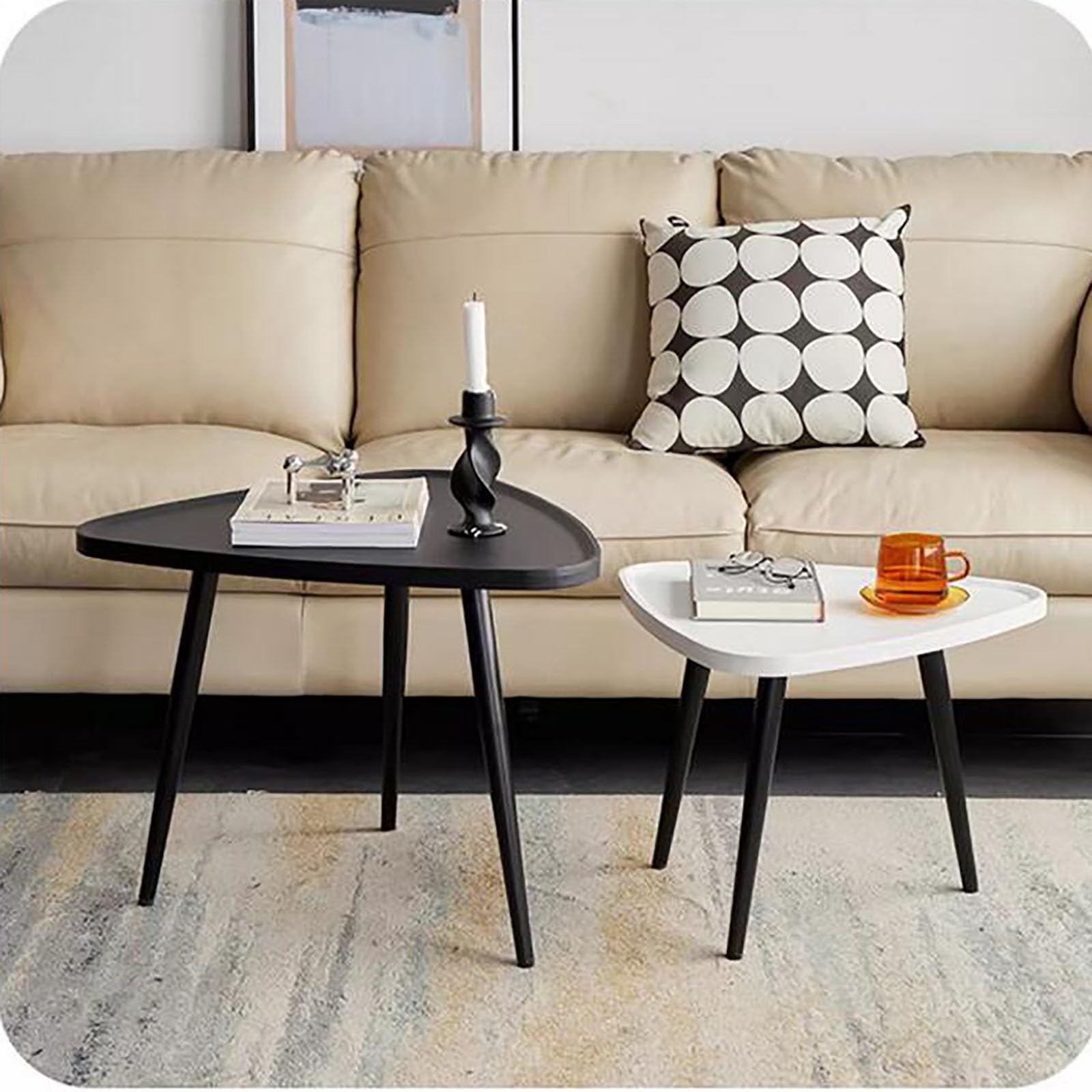 Triangle Coffee Table, Small Unit Combination Sofa Side Table