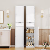 Storage Cabinet, Bathroom Cabinet with 2 Doors & 1 Drawer, Storage Cabinet with Adjustabl