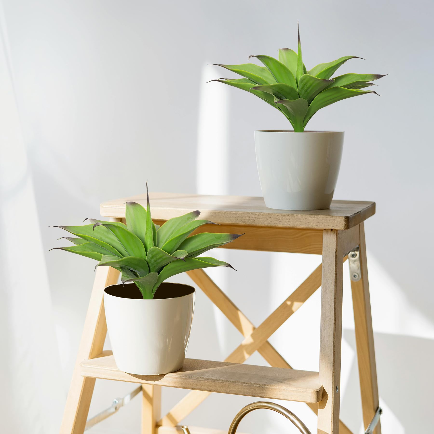 Fake Plants Artificial Agave Plants,Large UV Resistant Fake Agave