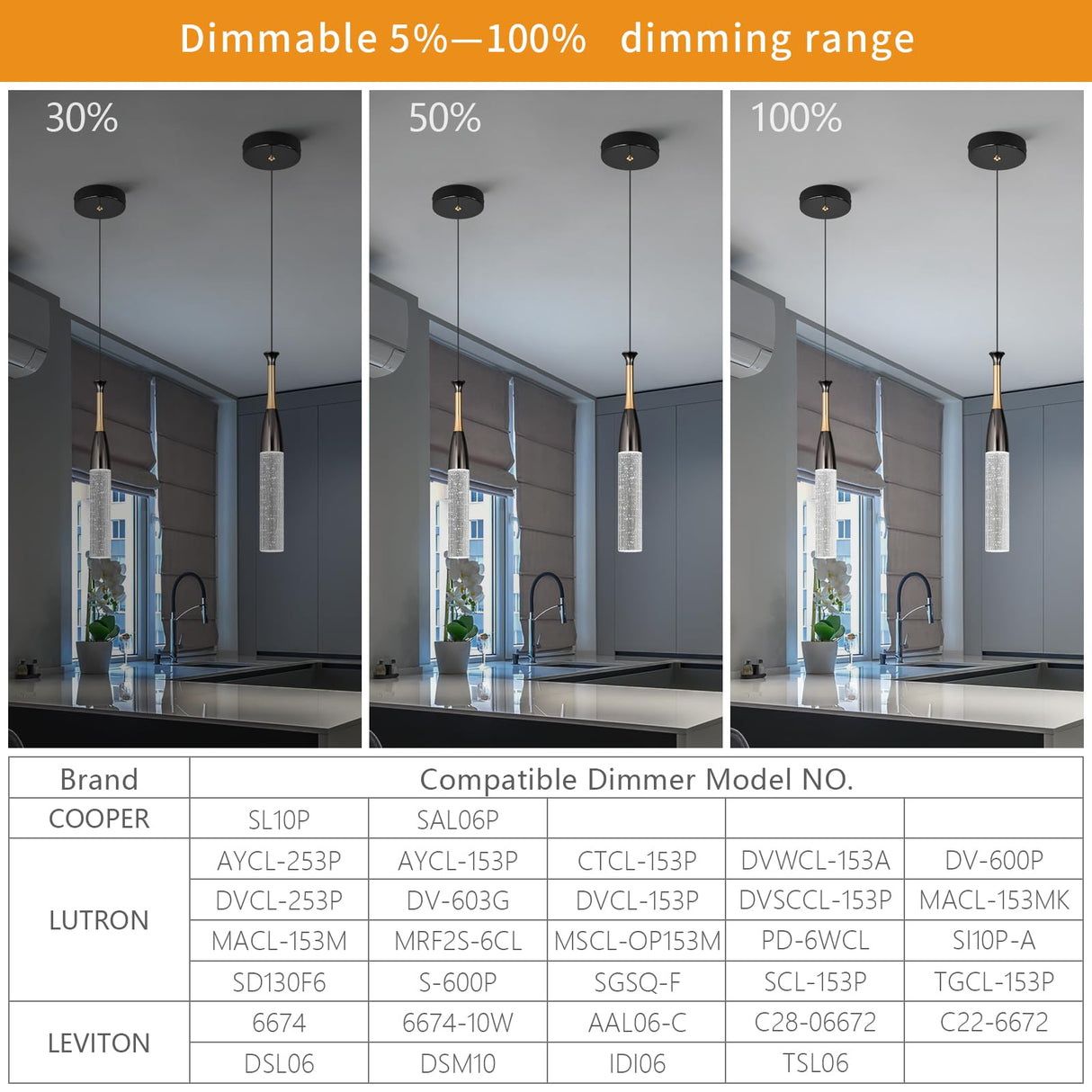 Kitchen Pendant Light Fixture Modern Pendant Light Mini Crystal Chandeliers Adjustable