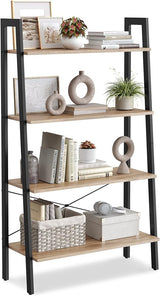 Ladder Shelf, 4-Tier Bookshelf, Storage Rack