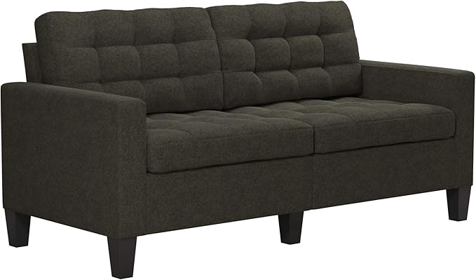 Emily Upholstered Sofa Couch Living Room Furniture, Gray