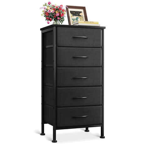 31" Dresser, Black and Dark Grey