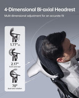 E3 Ultra Ergonomic Office Chair - Big and Tall with 3-Zone Lumbar Support