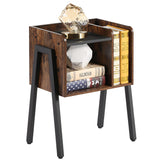 Nightstand Industrial Side End Table/Stackable Accent Furniture