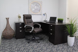 Double Plush High Back Executive Chair, Brown (B8771P-BN)