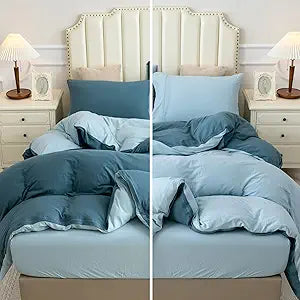 Jersey Knit Duvet Cover Set 100% T-Shirt Cotton Super Soft Comfy 3pc Bedding