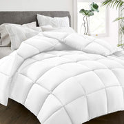 All Season Full Size Bed Comforter - Cooling Goose Down Alternative Quilted Duvet Insert
