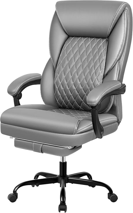 Office Chair, Big and Tall Office Chair Executive Office Chair with Foot Rest Ergonomic