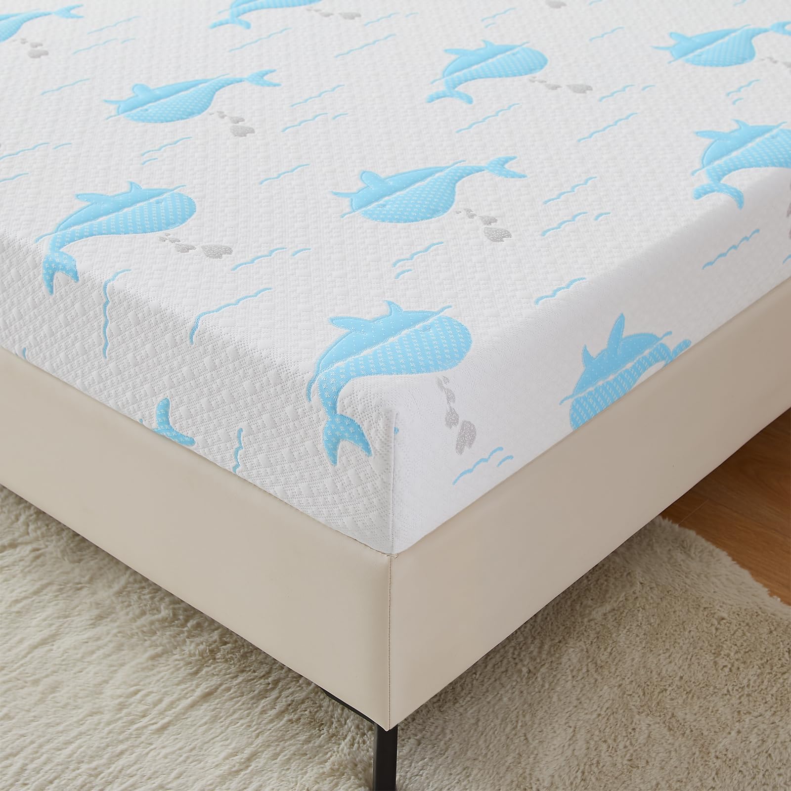 6 Inch Twin Mattress for Kids, Removable Washable Cover