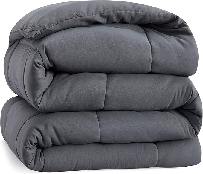 Queen Size Down Alternative Microfiber Quilted Solid Comforter/Duvet Insert