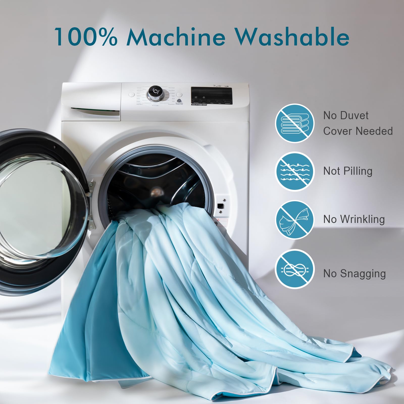 Luxury Cooling Comforter for Hot Sleepers and Night Sweats, Quick Cool