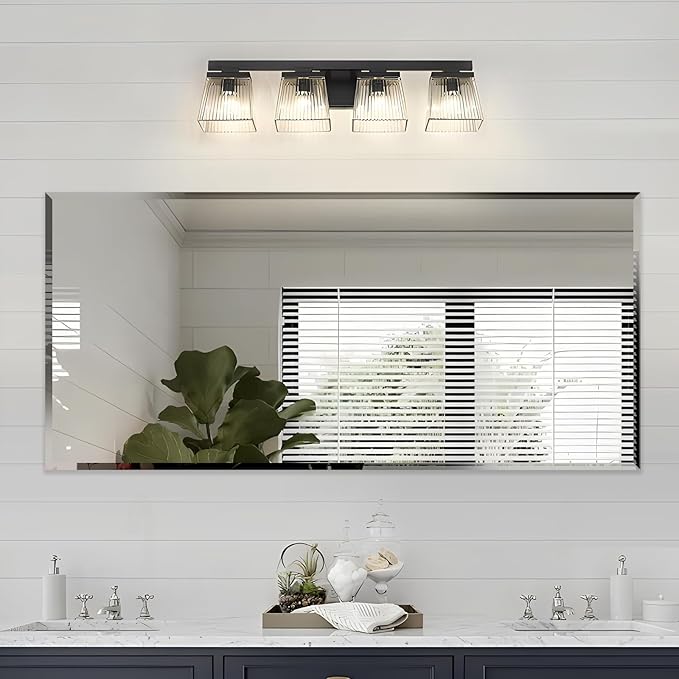Beveled Mirror,  Beveled Frameless Mirror for Bathroom