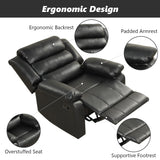 Manual Recliner Chair, Breathable PU Leather Reclining Chair, Extra Wide Recliners