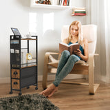 Small Narrow Side Tables for Small Spaces, Narrow Skinny Bedside Table Nightstand