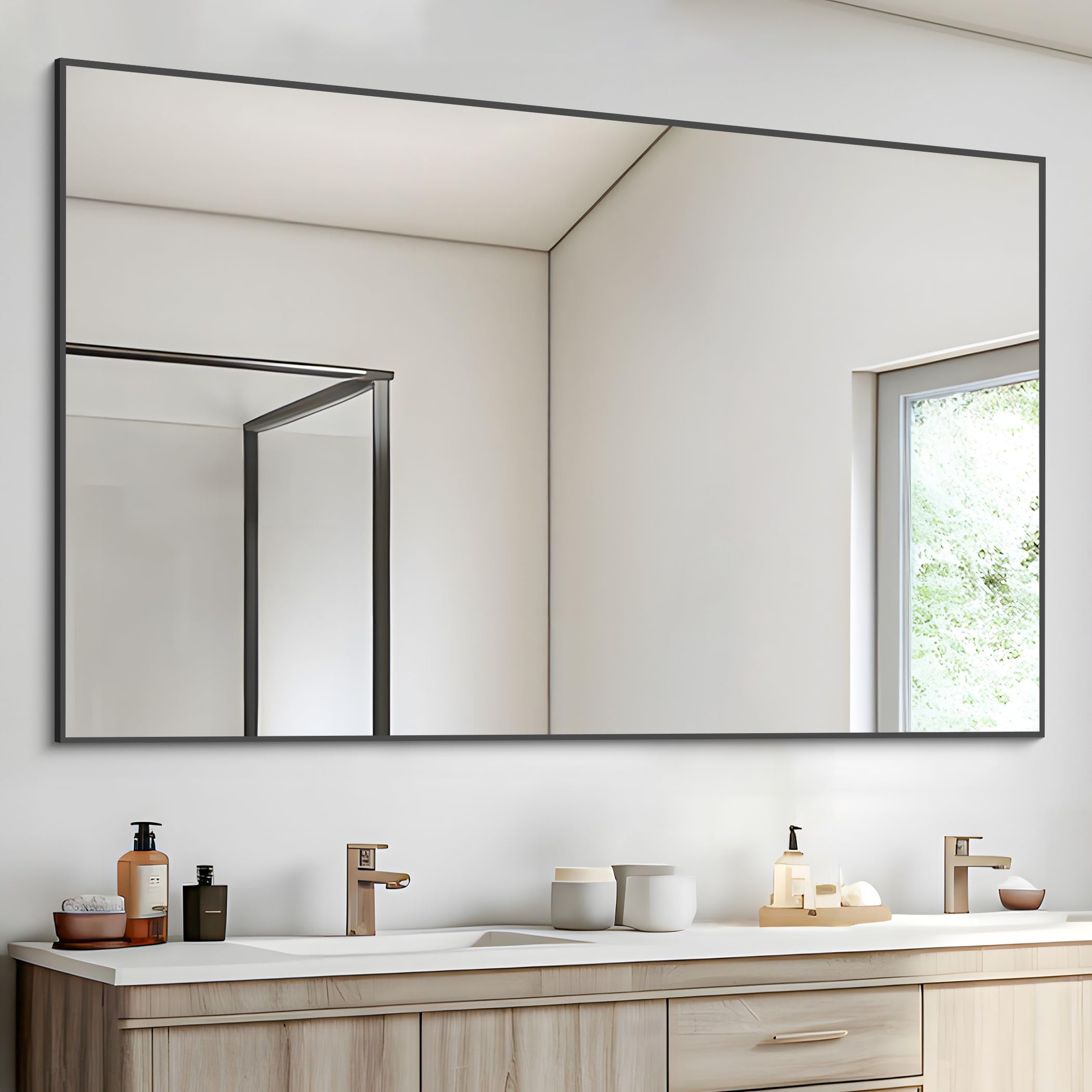 Black Bathroom Mirror, Rectangle Mirrors