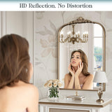 24" x 36" Antique Gold Arched Wall Mirror