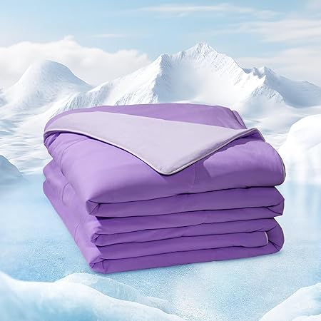 Cooling Comforter Queen Size - Q-Max 0.45 Double Sided Cooling Blanket for