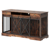 63" Extra Large Double Dog Crate with Removable Divider