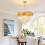 Modern Crystal Chandelier Round Luxury Gold Chandelier Crystal Pendant