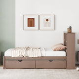 Bed Frame with Built-in USB Port Walnut