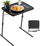 Table, Allpop TV Dinner Tray for Eating, Adjustable Folding Laptop Table