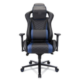 Davanti Vegan Leather High-Back Gaming Office Chair - Black/Blue