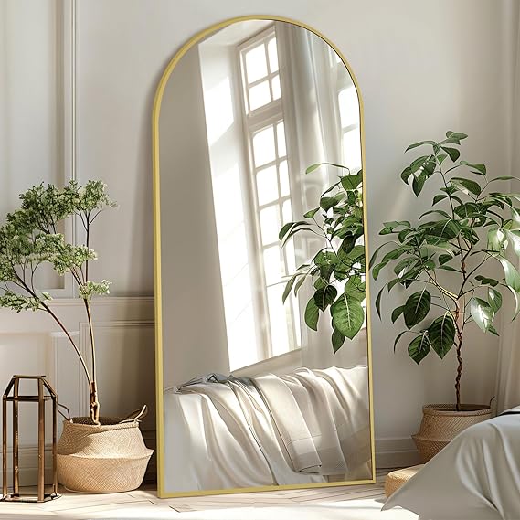 Mirror Full Length, Gold Arched Full Length Mirror