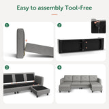 U Shaped Sectional Couch Convertible Sectional Couch