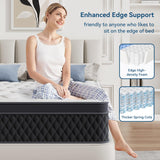 12 Inch Full Mattress in a Box, Memory Foam Hybrid Mattress with Individually Pocketed Springs