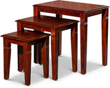 Avon 3-Piece Nesting Tables Indoor Living Furniture Collection - Cherry