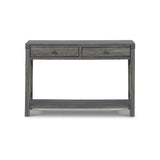 Freedan Rustic Farmhouse Console Sofa Table, Gray