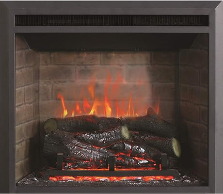 Edward Electric Fireplace Insert with Fire Crackling S