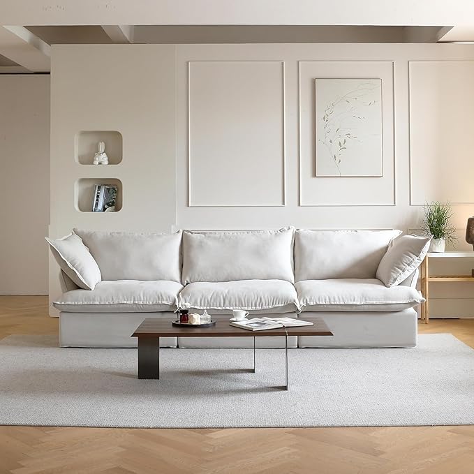 U Shape Couch Sectional for Living Room, Convertible Sectional Sofa