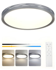 20 Inch Dimmable LED Flush Mount Ceiling Light with Remote