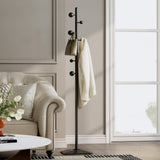 Metal coat rack stand with geometric shape metal base,Heavy duty coat rack