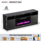 Electric Fireplace TV Stand-Led Entertainment Center-70 inch TV Stand