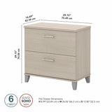 3-Drawer Wood File Cabinet with Locks, Mobile Lateral Filing Cabinet for Letter,\