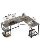 Reversible L Shaped Desk with Large Surface, 69 Inch Sturdy Corner Desk