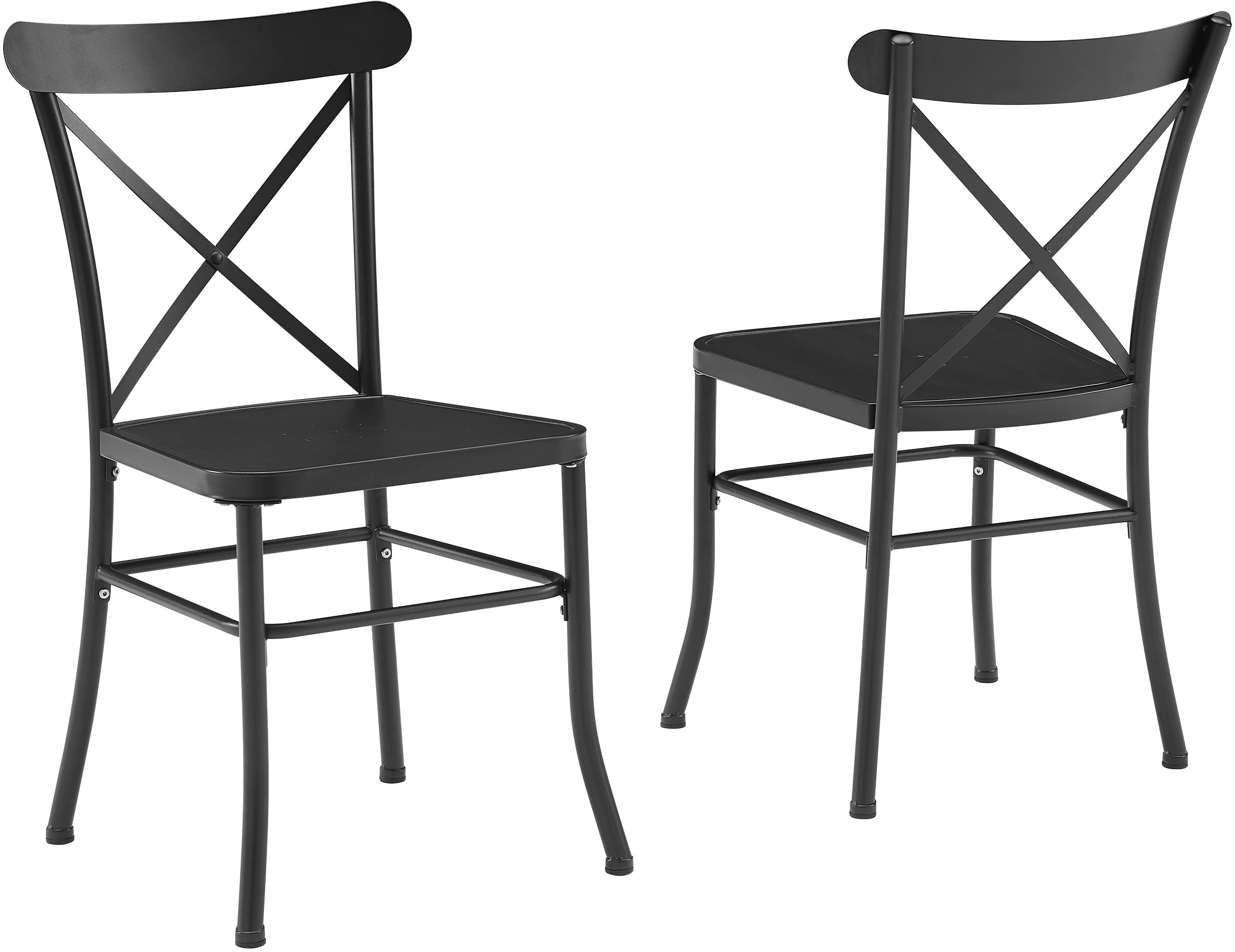 Astrid 2-Piece Indoor Outdoor Chair Set, Dining Chairs for Kitchen, Patio, Porch, Deck