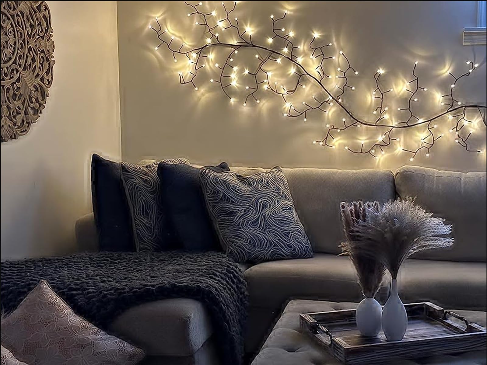 2PCS Enchanted Willow Vine Light for Home Decor,Flexible DIY Lighted Branches