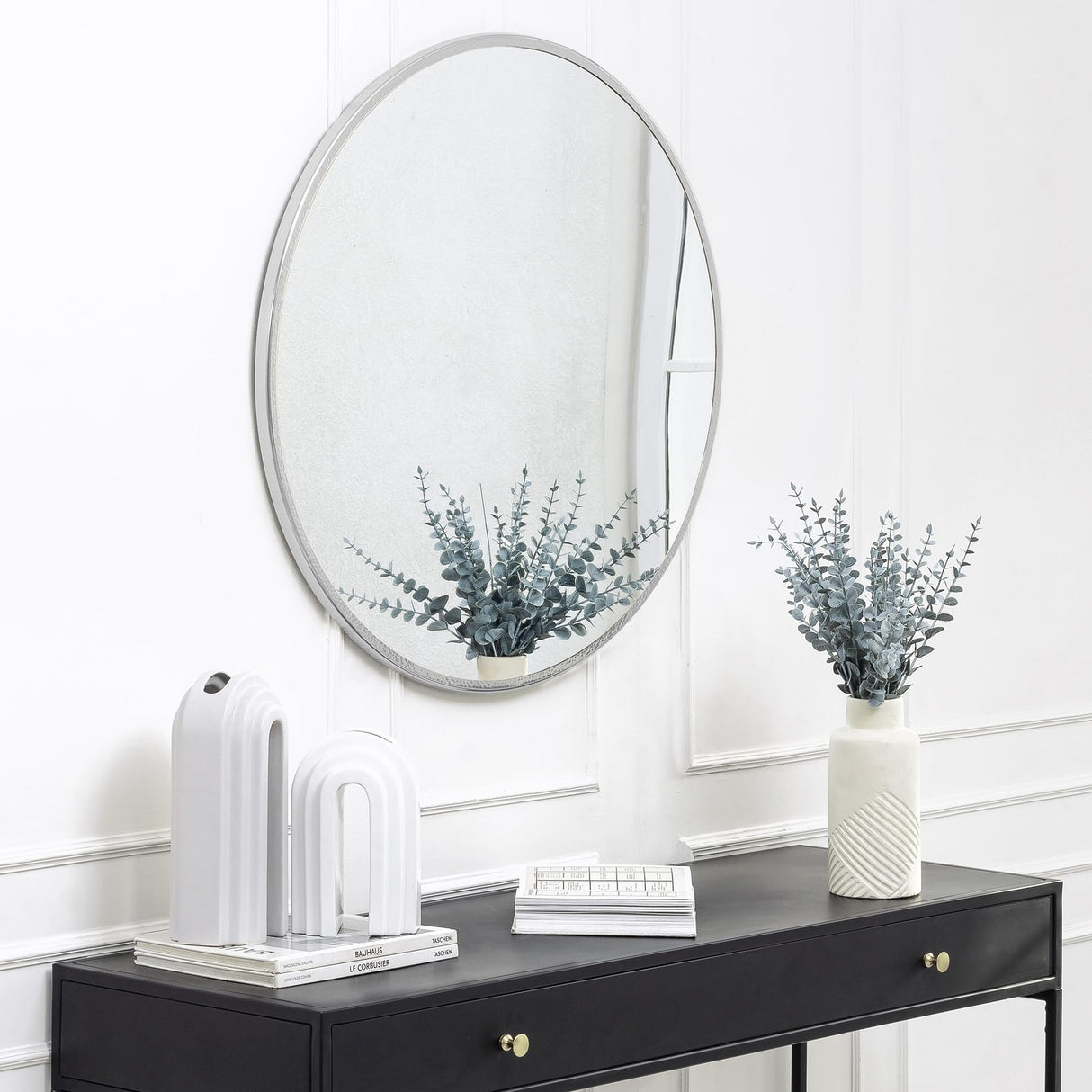 Leslie Silver Mirror, MR3798AW