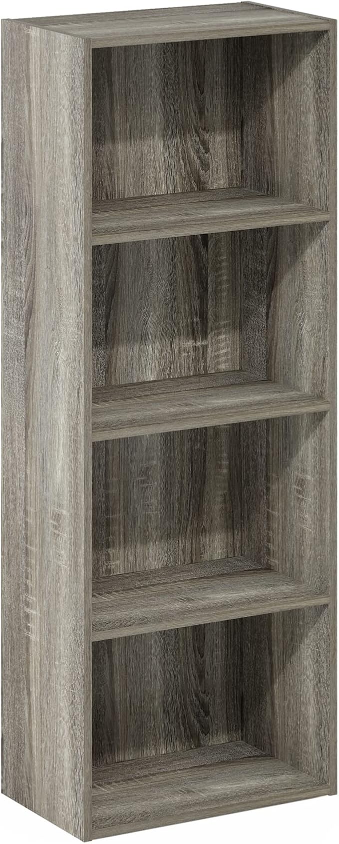 Luder Bookcase / Book / Storage, 4-Tier, White