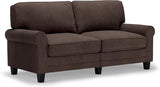 Copenhagen 73" Rolled Arm Sofa, Easy Care Polyester, Soft Pillow Back, Pocket Coil Seat