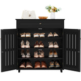 Shoe Cabinet Bathroom Storage Cabinet with 1 Drawer & Adjustable Shelf, Shoe