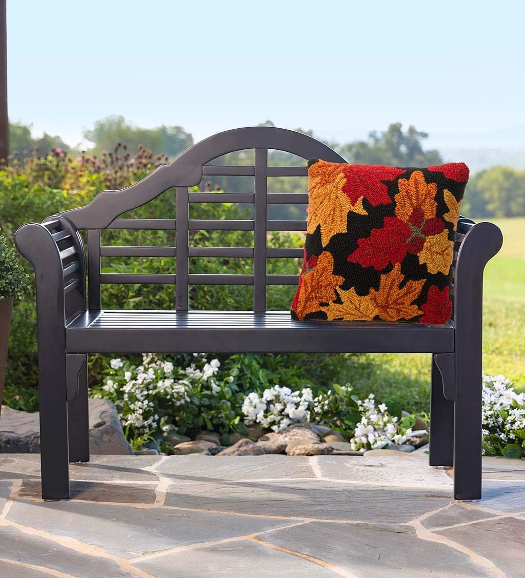 Weatherproof Lutyens Outdoor Bench | Holds Up To 400 lbs | Garden Patio Porch Park