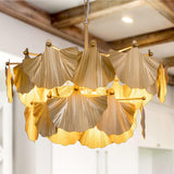 Modern Farmhouse Chandelier, 8 Lights Gold Chandeliers for Dining Room