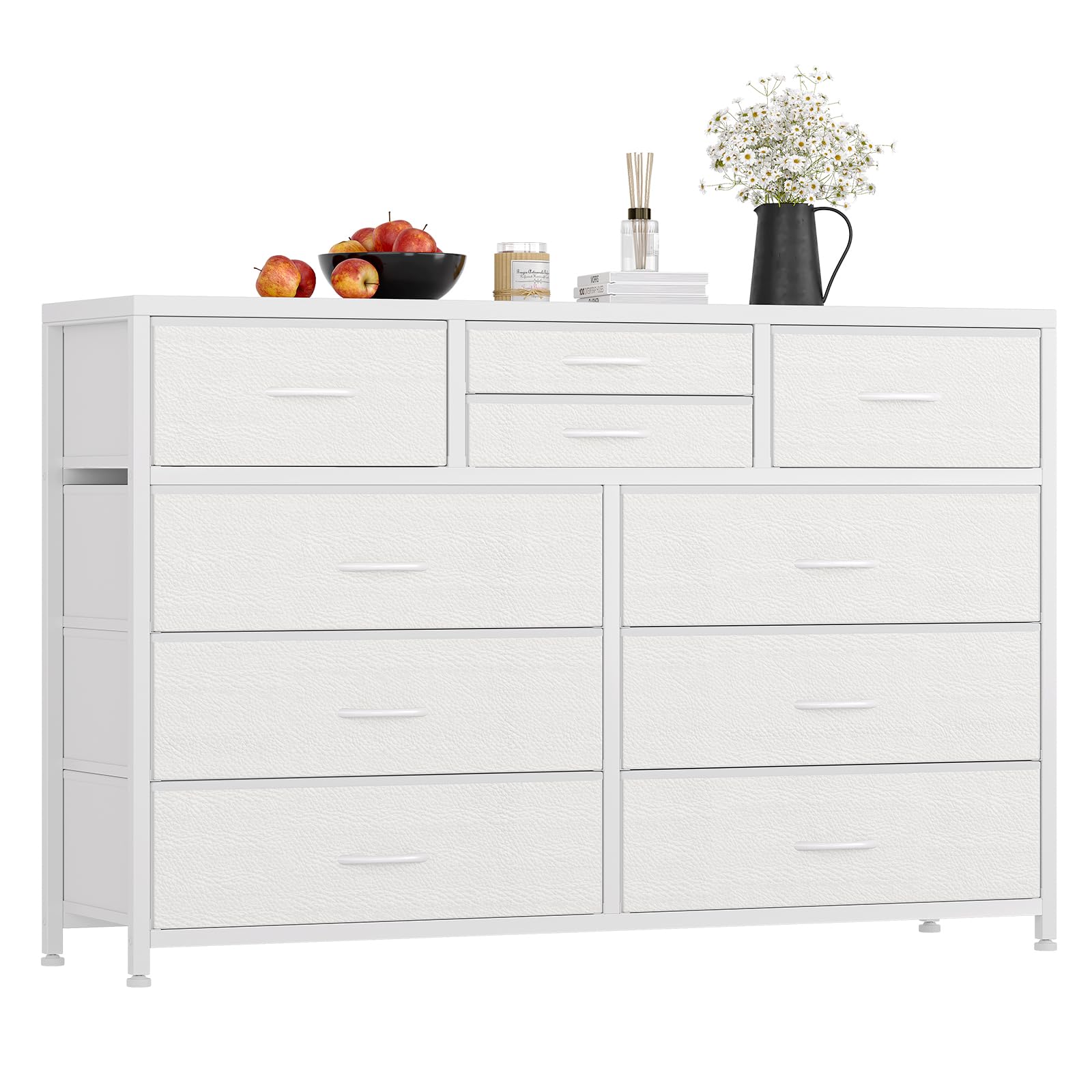 TV Stand Entertainment Center Fabric Storage Dressers Drawers