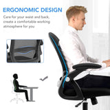 Office Desk Chair, Ergonomic Mesh Office Task Chairs, Mid-Back Computer Desk Chair